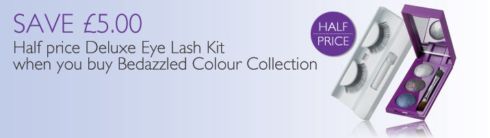Save £5.00 - Half Price Deluxe Eye Lash Kit when you buy Bedazzled Colour Collection