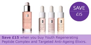 Save £15 when you buy Youth Regenerating Peptide Complex and Targeted Anti-Ageing Elixirs