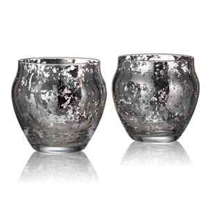 Antique Silvered Tealight Holders