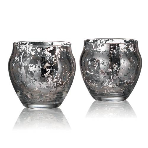 Antique Silvered Tealight Holders
